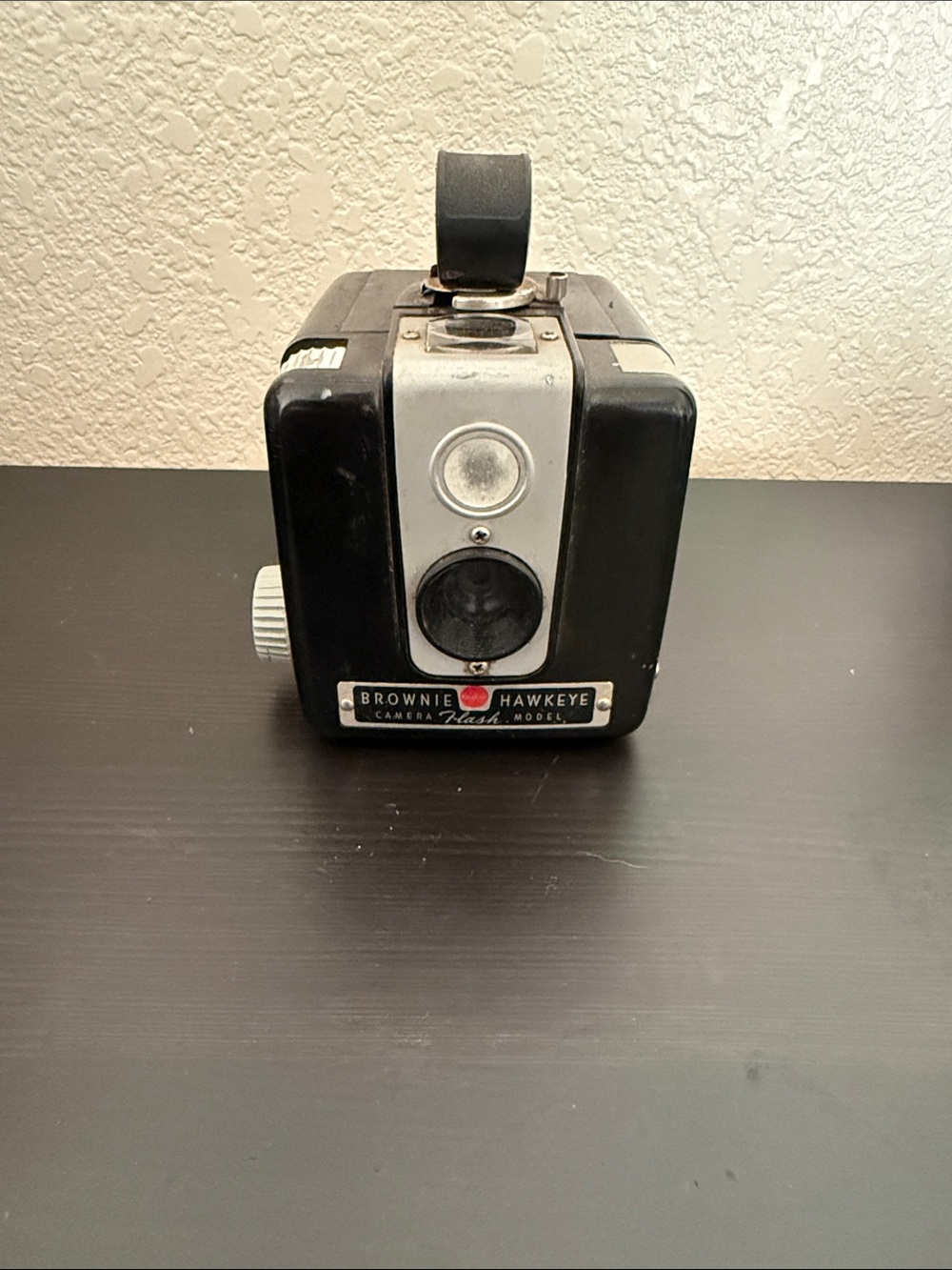 Kodak Brownie Hawkeye Flash Camera in Black and Silver